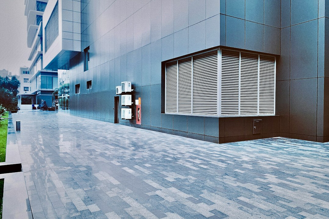 Modern broadcast company reception and office space